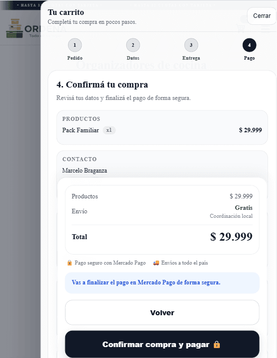 ORDENA - mobile showcase